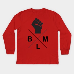 black lives matter, i cant breathe, george floyd Kids Long Sleeve T-Shirt